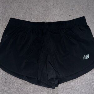 New Balance Women's Black Running Shorts with Reflective Logo